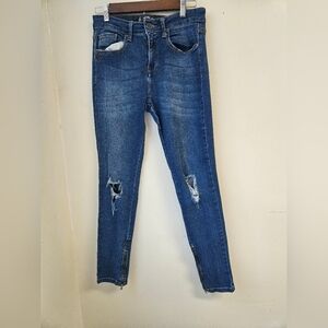 JOHN JOHN- Jeans Women's 28  Blue Denim Riped